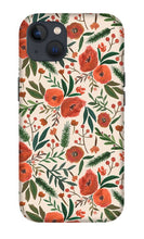 Load image into Gallery viewer, Christmas Floral Pattern - Phone Case