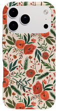 Load image into Gallery viewer, Christmas Floral Pattern - Phone Case