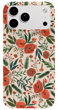 Load image into Gallery viewer, Christmas Floral Pattern - Phone Case