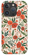 Load image into Gallery viewer, Christmas Floral Pattern - Phone Case