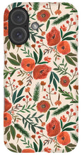 Load image into Gallery viewer, Christmas Floral Pattern - Phone Case