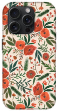 Load image into Gallery viewer, Christmas Floral Pattern - Phone Case