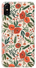 Load image into Gallery viewer, Christmas Floral Pattern - Phone Case