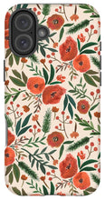 Load image into Gallery viewer, Christmas Floral Pattern - Phone Case
