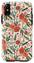 Load image into Gallery viewer, Christmas Floral Pattern - Phone Case