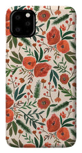 Load image into Gallery viewer, Christmas Floral Pattern - Phone Case