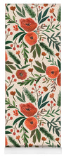 Load image into Gallery viewer, Christmas Floral Pattern - Yoga Mat