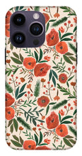 Load image into Gallery viewer, Christmas Floral Pattern - Phone Case
