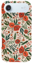 Load image into Gallery viewer, Christmas Floral Pattern - Phone Case