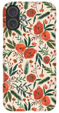Load image into Gallery viewer, Christmas Floral Pattern - Phone Case