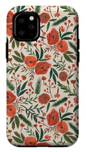 Load image into Gallery viewer, Christmas Floral Pattern - Phone Case