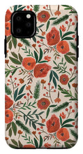 Load image into Gallery viewer, Christmas Floral Pattern - Phone Case
