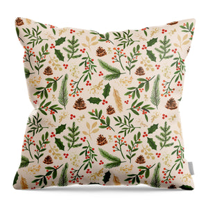 Christmas Watercolor Pattern - Throw Pillow