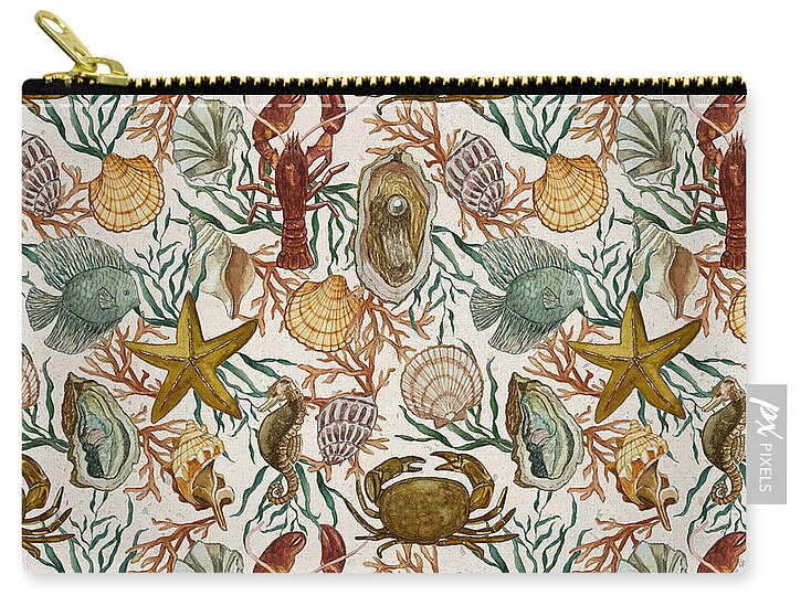 Coastal Creatures - Zip Pouch