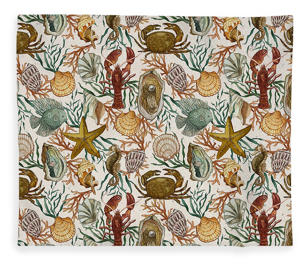 Coastal Creatures - Blanket