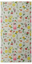 Load image into Gallery viewer, Cocktails and Flowers Pattern - Bath Towel