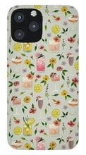 Load image into Gallery viewer, Cocktails and Flowers Pattern - Phone Case