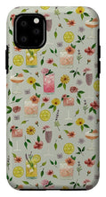 Load image into Gallery viewer, Cocktails and Flowers Pattern - Phone Case