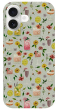 Load image into Gallery viewer, Cocktails and Flowers Pattern - Phone Case