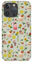 Load image into Gallery viewer, Cocktails and Flowers Pattern - Phone Case