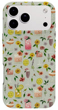Load image into Gallery viewer, Cocktails and Flowers Pattern - Phone Case
