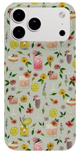 Load image into Gallery viewer, Cocktails and Flowers Pattern - Phone Case