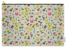 Load image into Gallery viewer, Cocktails and Flowers Pattern - Zip Pouch