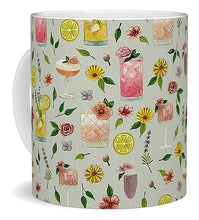 Load image into Gallery viewer, Cocktails and Flowers Pattern - Mug