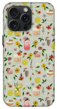 Load image into Gallery viewer, Cocktails and Flowers Pattern - Phone Case
