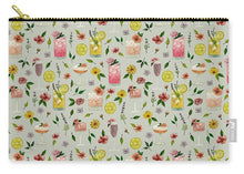 Load image into Gallery viewer, Cocktails and Flowers Pattern - Zip Pouch