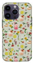 Load image into Gallery viewer, Cocktails and Flowers Pattern - Phone Case