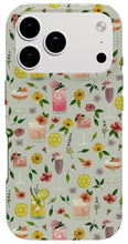 Load image into Gallery viewer, Cocktails and Flowers Pattern - Phone Case