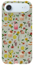 Load image into Gallery viewer, Cocktails and Flowers Pattern - Phone Case