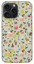 Load image into Gallery viewer, Cocktails and Flowers Pattern - Phone Case