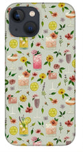 Load image into Gallery viewer, Cocktails and Flowers Pattern - Phone Case