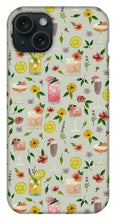 Load image into Gallery viewer, Cocktails and Flowers Pattern - Phone Case