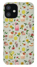 Load image into Gallery viewer, Cocktails and Flowers Pattern - Phone Case