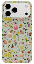 Load image into Gallery viewer, Cocktails and Flowers Pattern - Phone Case