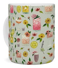 Load image into Gallery viewer, Cocktails and Flowers Pattern - Mug