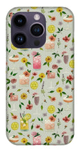 Load image into Gallery viewer, Cocktails and Flowers Pattern - Phone Case