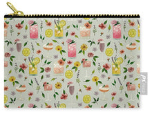 Load image into Gallery viewer, Cocktails and Flowers Pattern - Zip Pouch