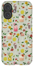 Load image into Gallery viewer, Cocktails and Flowers Pattern - Phone Case