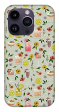 Load image into Gallery viewer, Cocktails and Flowers Pattern - Phone Case
