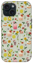 Load image into Gallery viewer, Cocktails and Flowers Pattern - Phone Case