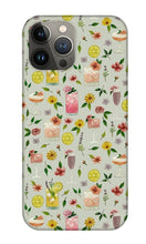Load image into Gallery viewer, Cocktails and Flowers Pattern - Phone Case