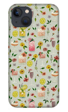 Load image into Gallery viewer, Cocktails and Flowers Pattern - Phone Case