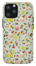 Load image into Gallery viewer, Cocktails and Flowers Pattern - Phone Case