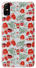 Load image into Gallery viewer, Coffee and Mittens Christmas Pattern - Phone Case