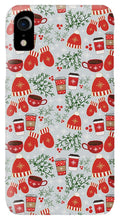 Load image into Gallery viewer, Coffee and Mittens Christmas Pattern - Phone Case