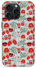 Load image into Gallery viewer, Coffee and Mittens Christmas Pattern - Phone Case